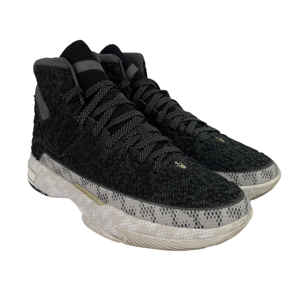 Crossover Culture Shoes Youth Size 5Y Black Knit Basketball Sneakers HK-SNTH-01